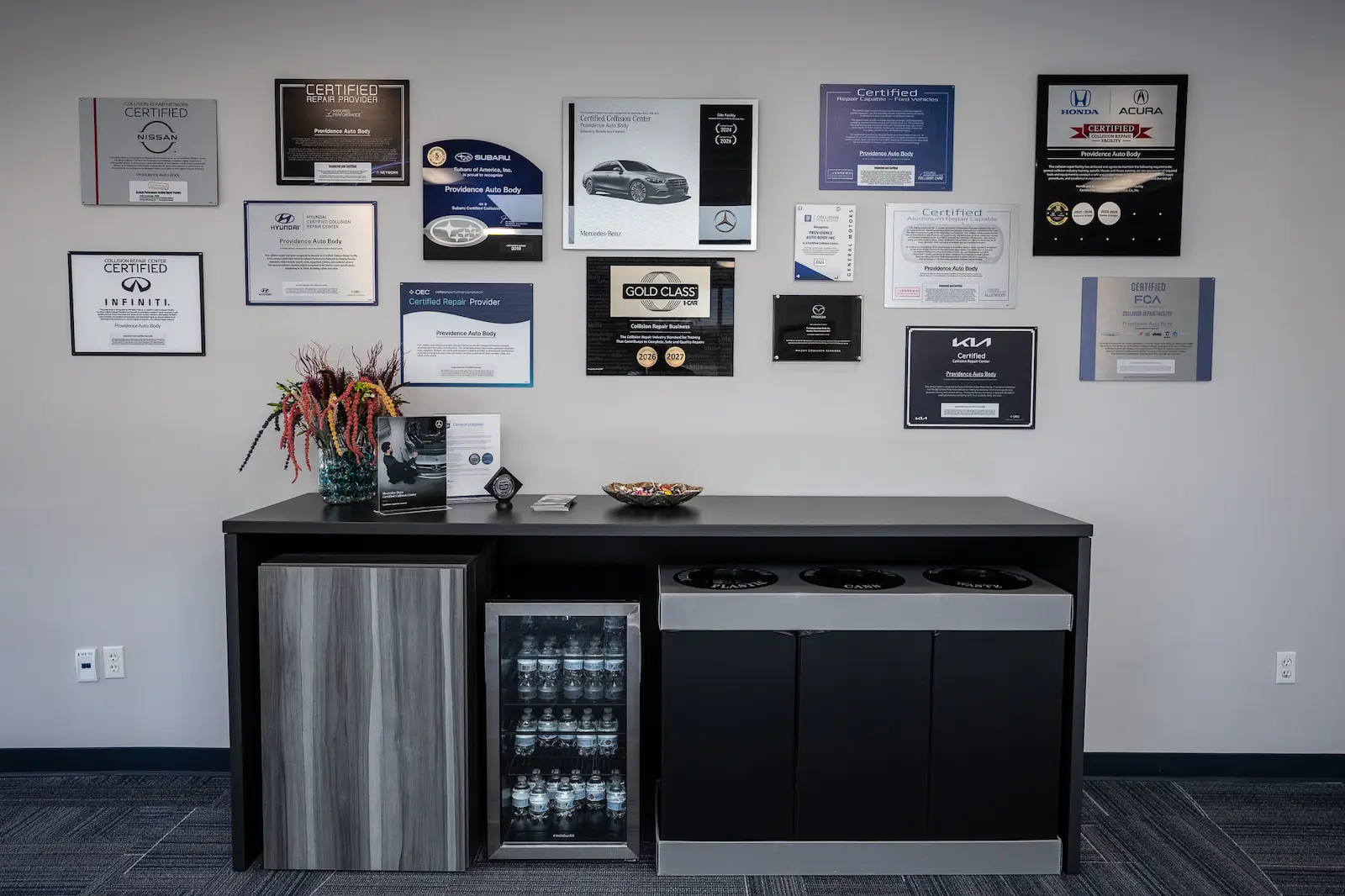 Providence Auto Body certifications and awards